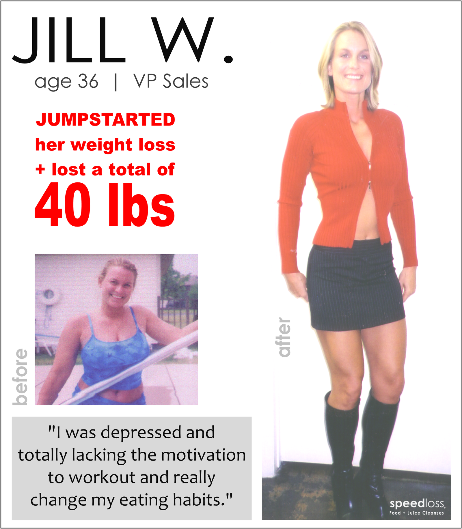SPEEDLOSS testimonial - Jill W